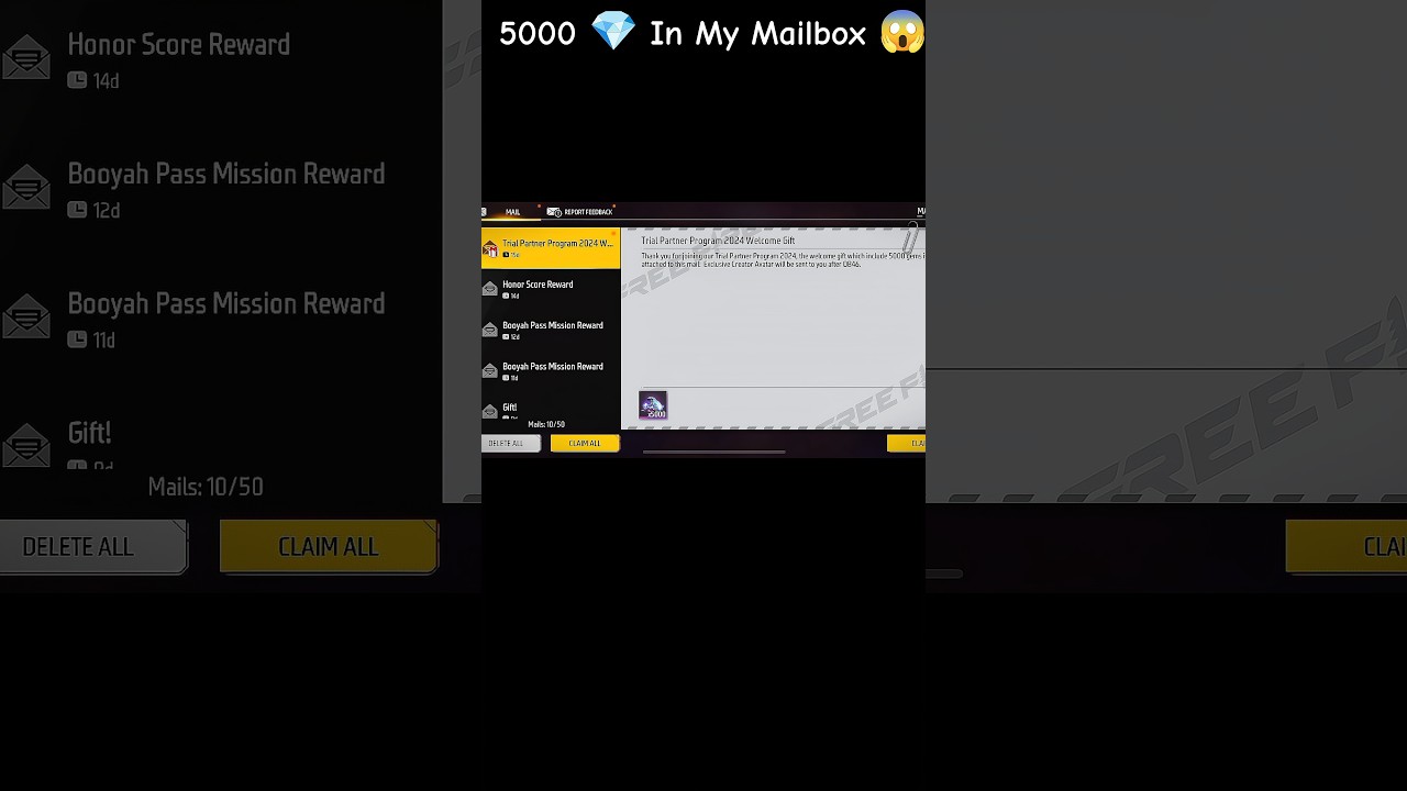 Garena NY Gift Kiye 5000 Diamonds 💎😱 