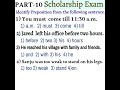 PART -10 Scholarship Exam 8th & 5th Class #scholarshipexam #identifypreposition #salimsir #short