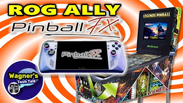 Pinball FX on the ROG Ally In Cabinet Mode On AtGames Legends Pinball