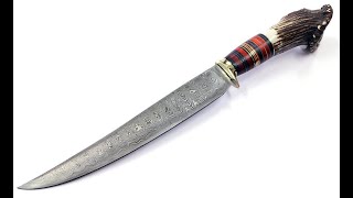 ダマスカススタッグハンターナイフ