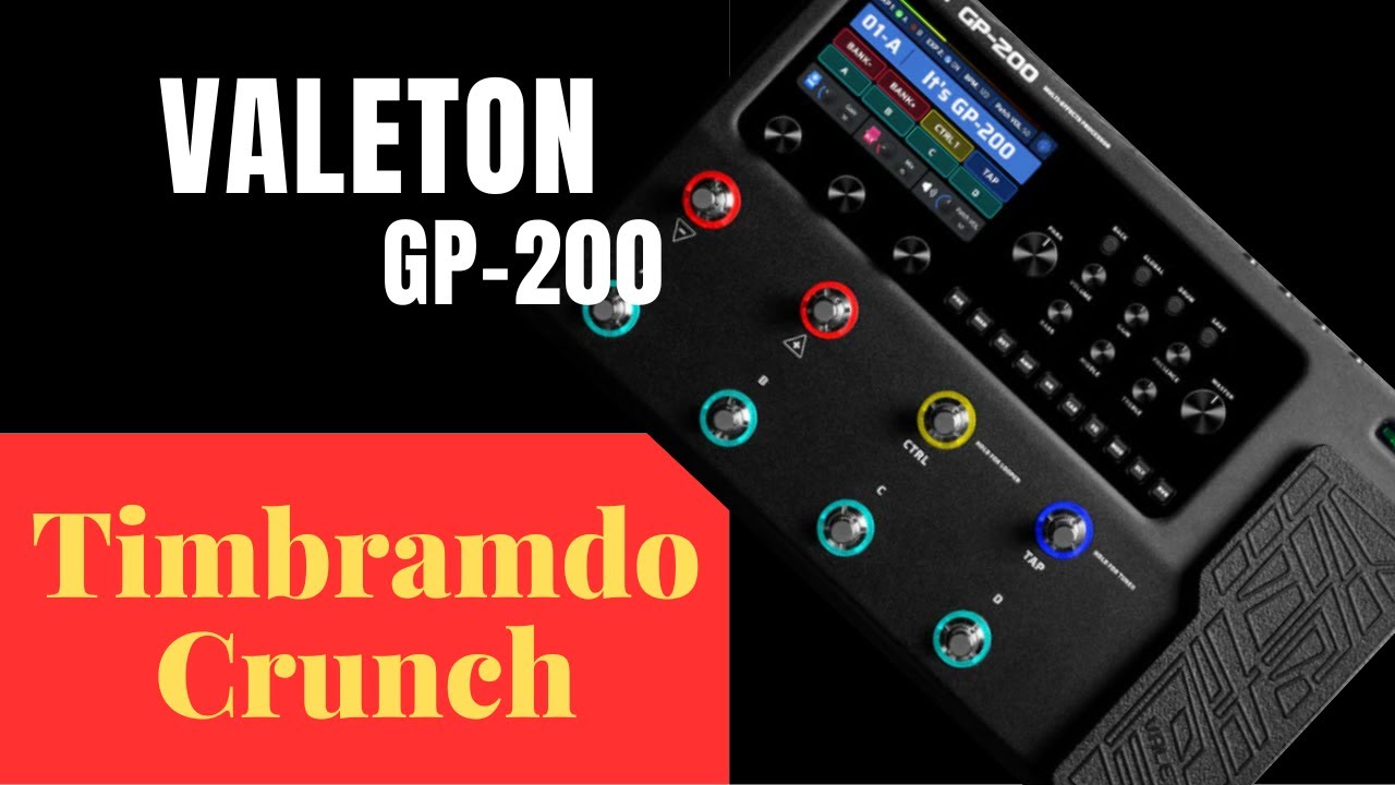 Pedaleira Valeton GP 200 Timbre Crunch - YouTube
