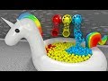 Piłki w basenie Jednorożec - Nauka kolorów dla dzieci | CzyWieszJak