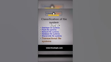 Basic of Linux: 04 Classification of Filesystem #linuxtopic #linux #linuxtutorial