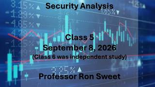 UTSA Security Analysis Class 8, September 8, 2026 Update
