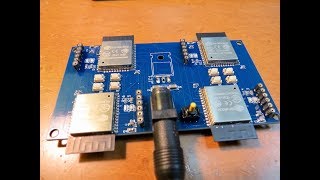 ESP32 cluster system initial test: LED blink linkage