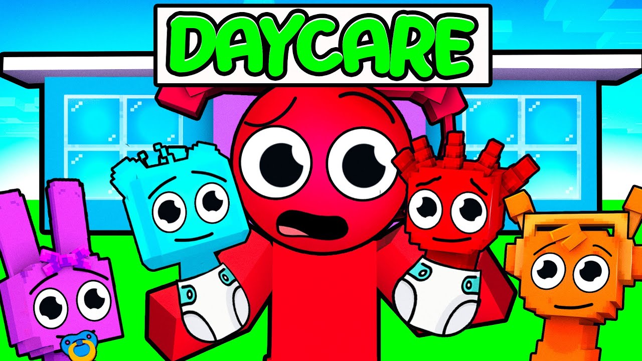 I Built a SPRUNKI DAYCARE in Minecraft!