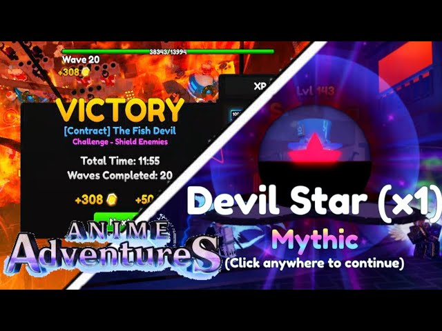 Opening 11 *DEVIL STARS* in Anime Adventures before they GO - YouTube