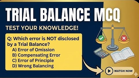 JKSSB Accounts Assistant | Trial Balance MCQs Most Expected Questions | Trial Balance MCQs for Exams