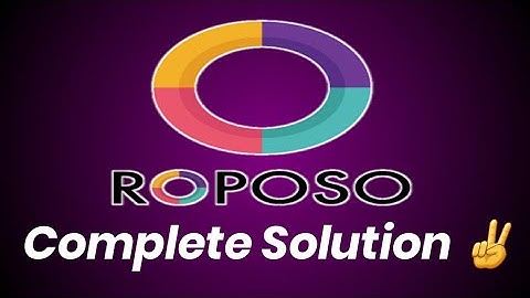 #Roposo something went wrong | app not working | video post failed | kaise chalaye