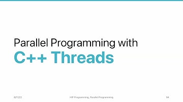AMD HIP Tutorial, 2-7, Parallel Programming with C++ Threads