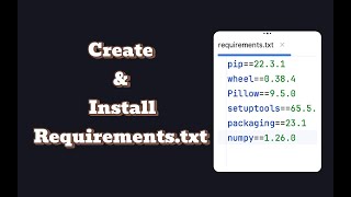 Python requirements.txt 🔥 Master It in Minutes! | Create & Install