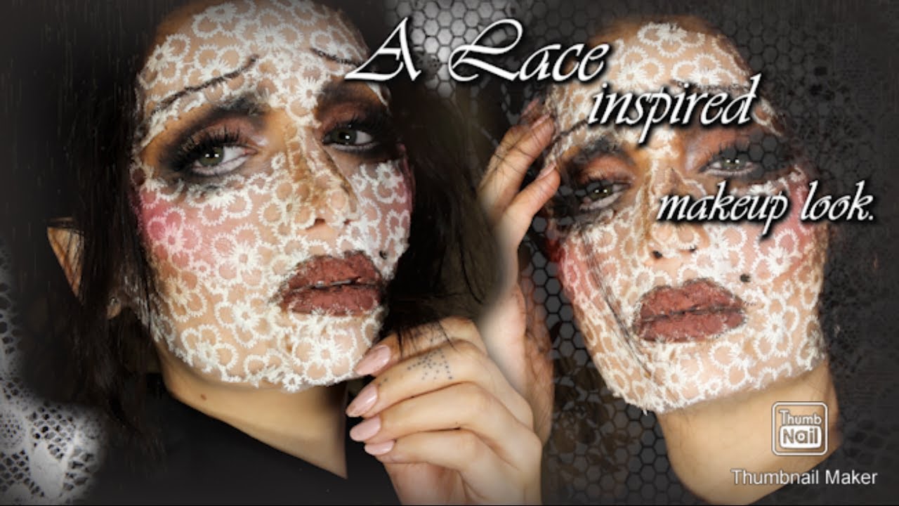 Attempting a lace inspired makeup look tutorial. - YouTube