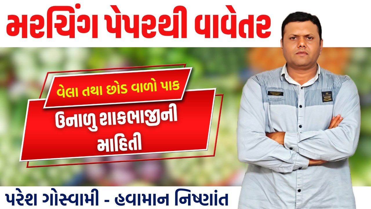 ઉનાળામાં આટલા શાકભાજી વવાય | info of Summer Vegetable Crops Paresh Goswami