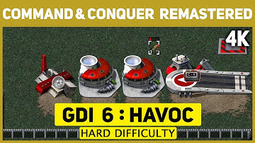 Command & Conquer Remastered 4K - GDI Mission 6 - Havoc - Hard Difficulty