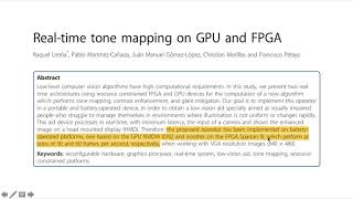 Celebrity Can FPGAs compete with GPUs in Image Processing? (Part 2) Whole Application Case Studies Wealth