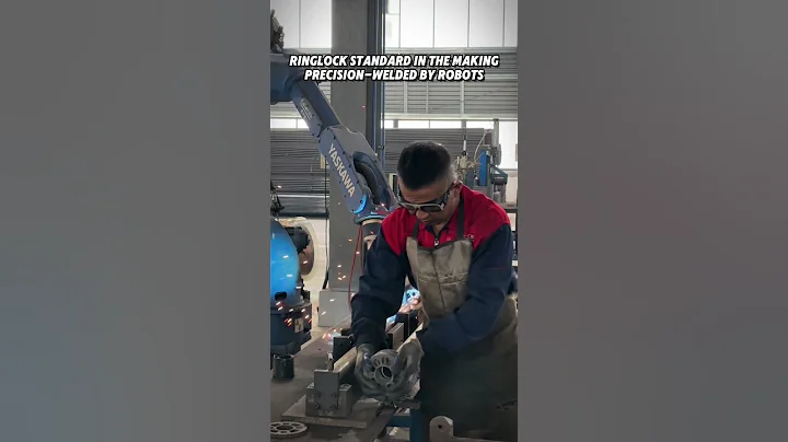 See how robotic welding sets the Ringlock standard🔥#scaffolding #scaffolding #ringlock #factory
