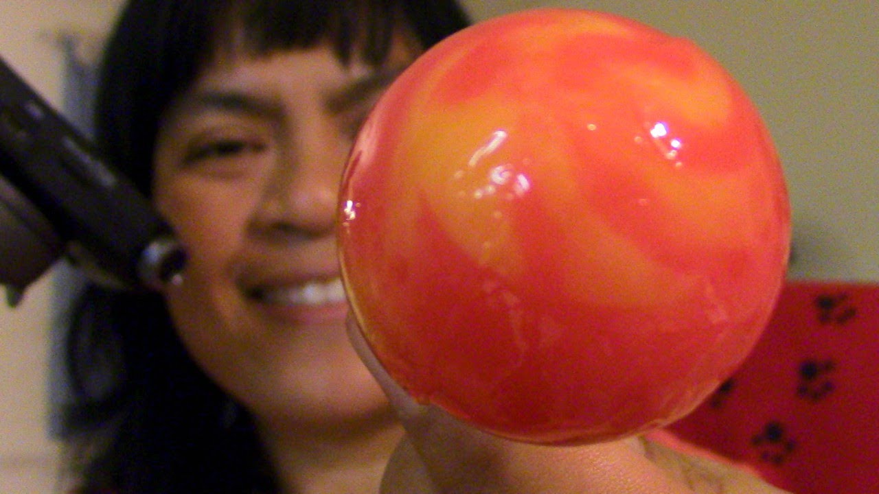 ASMR Eating Strawberry Banana Original Gourmet Lollipop with husband ScorpioAnnYT