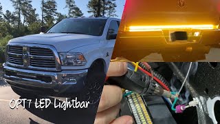 OPT7 60” Redline Triple LED Tailgate Lightbar w/Sequential Amber Turn (4th Gen Ram) Installation