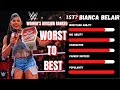 Entire 2022 wwe womens division ranked  worst to best