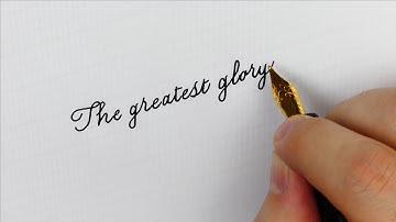 How to write a quote in English cursive with the Lotus Vikrant - Handwriting practice #69