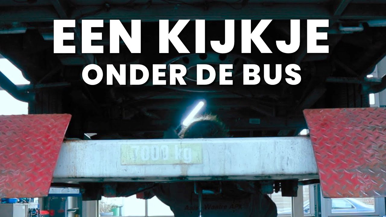 Kijkje onder de bus en andere voorbereidingen voor ons grote camper