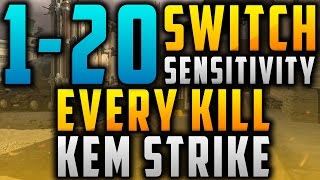 COD Ghosts: 1-20 SWITCH SENSITIVITY EVERY KILL KEM STRIKE! (Unique KEM Strike Gameplay)