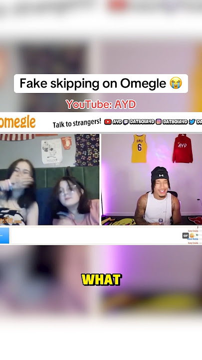Fake skip on Omegle Prank! 😂