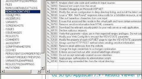 O2 Platform - View IBM AppScan 7.9 scan files