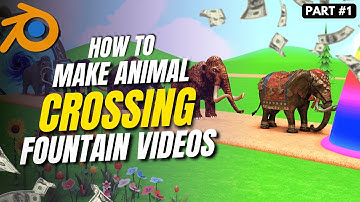 How to make Animal Fountain Crossing Animation in Blender Part 1