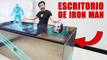 Hicimos el ESCRITORIO real de holograma de TONY STARK