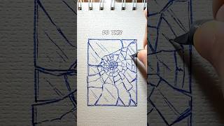 ✨How to draw a Breaking Glass EasyPeasy✨ #howtodraw