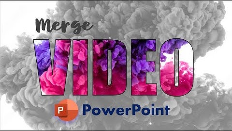 How to merge video and text in PowerPoint? | PowerPoint background video #powerpoint #ppt