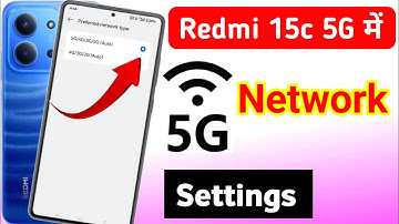Redmi 15c 5g network settings | redmi 15c me 5g kaise chalaye / Redmi 15c me 5g network nahi aa raha