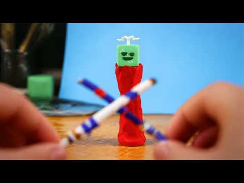 I made the most dangerous BLOX FRUITS WEAPONS with clay