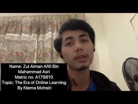 Reaction video on Era Of Online Learning by Niema Moshiri