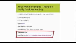 Webinar Engine Upgrade Instructions