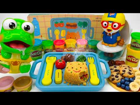 💸Toy ASMR💸 Crong Potty Training ASMR | Pororo Table Food Toys 🍽️ 뽀로로 식사놀이 장난감 놀이