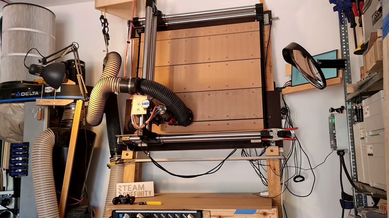 Onefinity cnc first spoilboard surfacing pass