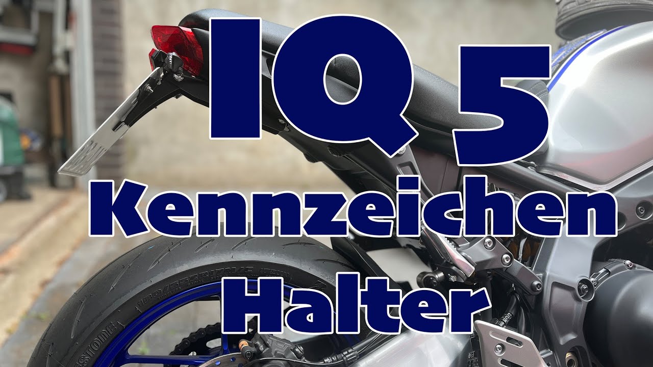 IQ 5 Kennzeichenhalter MT 09 rn69 und Arrow LED Blinker montage