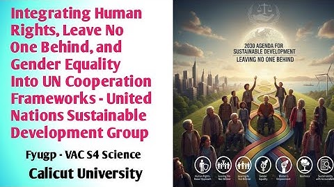 Integrating Human Rights, Leave No One Behind, and Gender Equality Into UN summary In Malayalam.