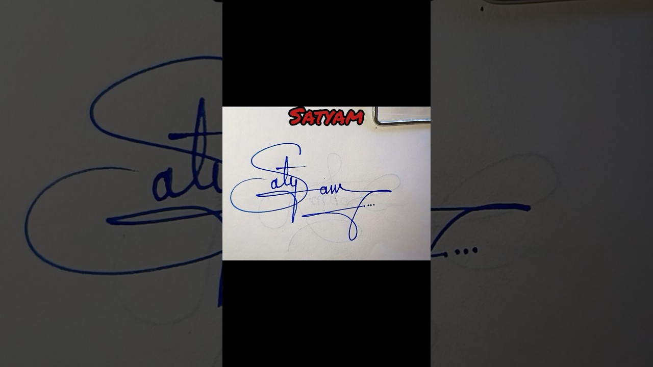 Satyam name ka looking signature✍️✍️ 
