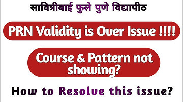 PRN Validity Over ? How to solve this issue while filling the Exam Form...SPPU EXAM APRIL 2021