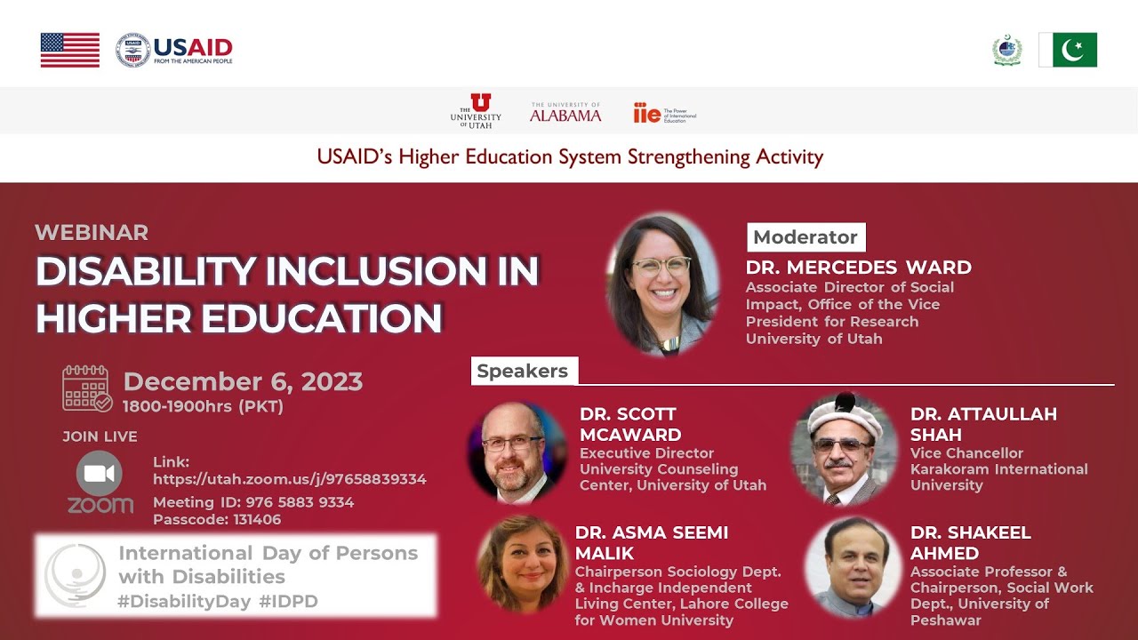 USAID-HESSA Webinar on Disability Inclusion in Higher Education ...