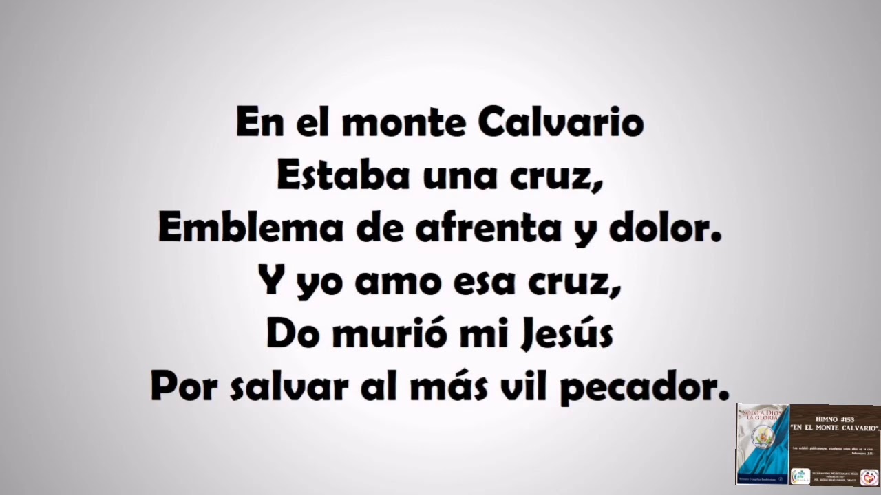 Mira Alla En El Calvario Letra