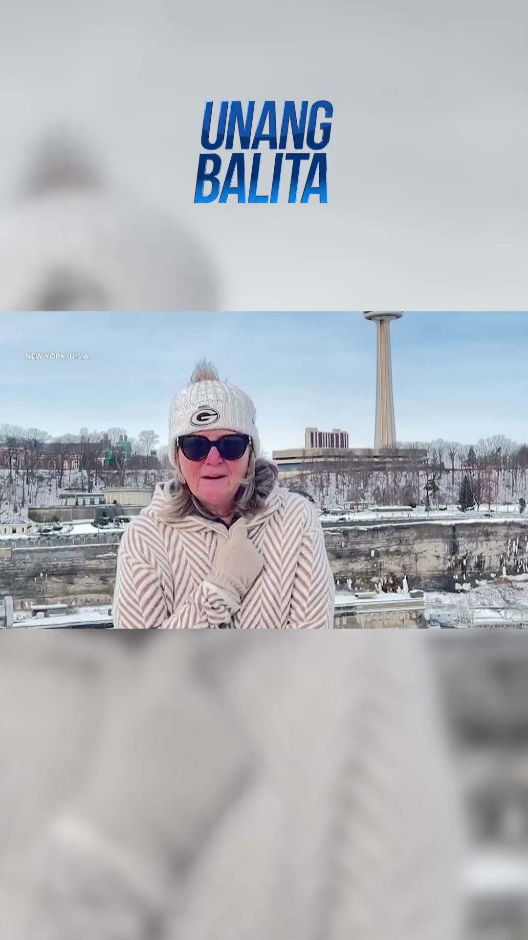 Niagara Falls, nagyelo dahil sa matinding lamig #shorts | Unang Balita