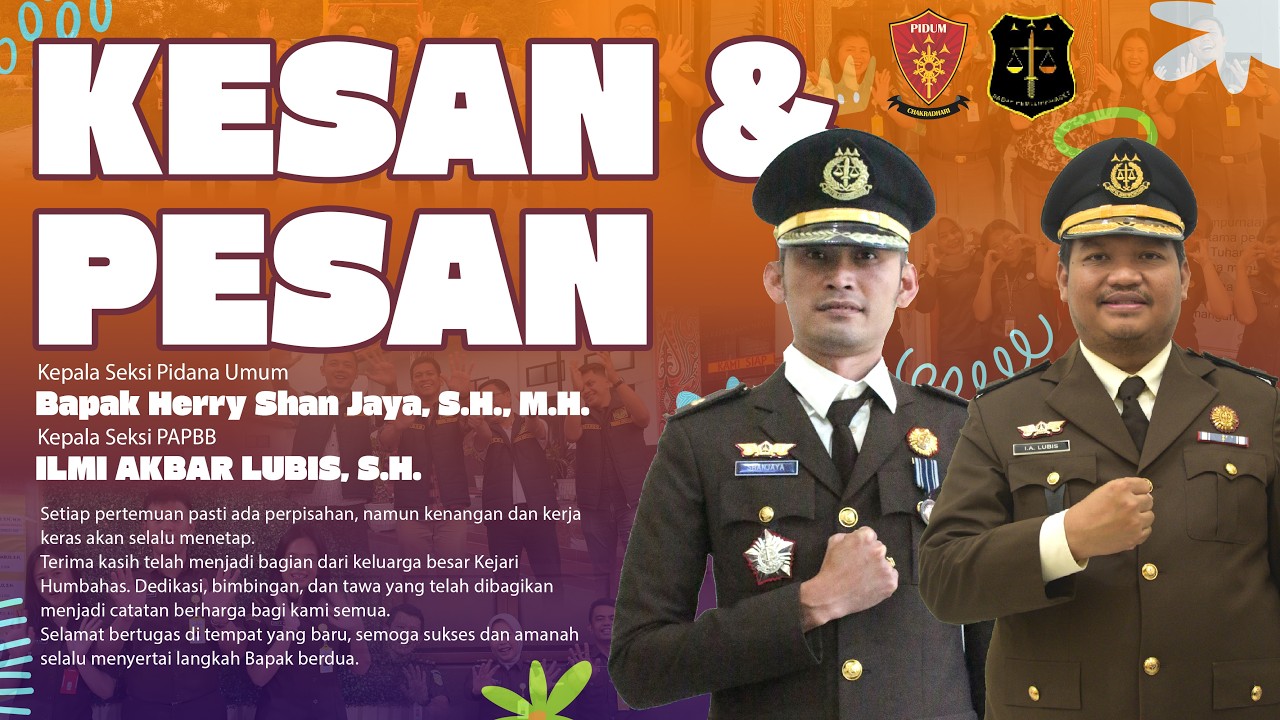 SELAYANG PANDANG KASI PIDUM DAN KASI PAPBB KEJAKSAAN NEGERI HUMBANG HASUNDUTAN