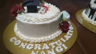 Graduation Cake vs Brithday Cake | Two cake designs 2023 #cake #2023 #design #tranding #cake22