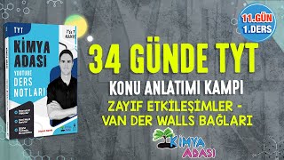 📌ZAYIF ETKİLEŞİMLER - VAN DER WALLS BAĞLARI l 11.GÜN 1. DERS l TYT KONU ANLATIM KAMPI