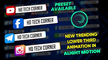 Trending Modern Lower Third Preset In Alight Motion | Lower Third Preset | How to edit Lower |