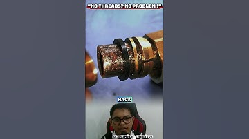 Loodgieterstruc: kraan installeren op gladde buis zonder schroefdraad‼️#shorts